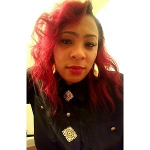 Black & Gold Retro Blouse